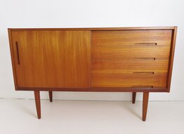 Scandinavian Teak Lyon Sideboard By Nils Jonsson For Troeds