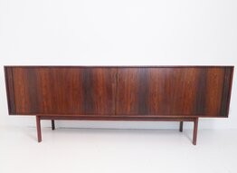 Danish Rosewood Tambour Sideboard By Berhard Pedersen