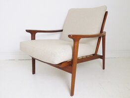 Danish Style Teak ' New Yorker ' Lounge Chair Armchair By Guy Rogers